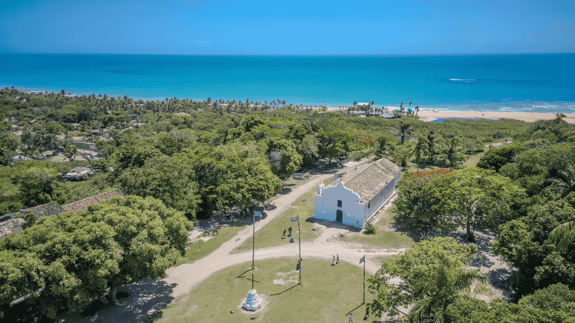 Aerial view of Quadrado Square in Trancoso | Photo by: Janderson Saturnino